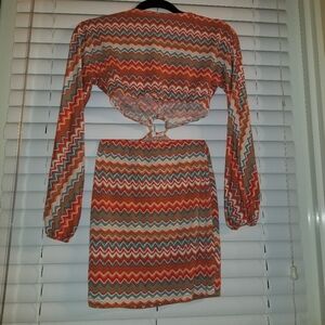 Mini cut out dress